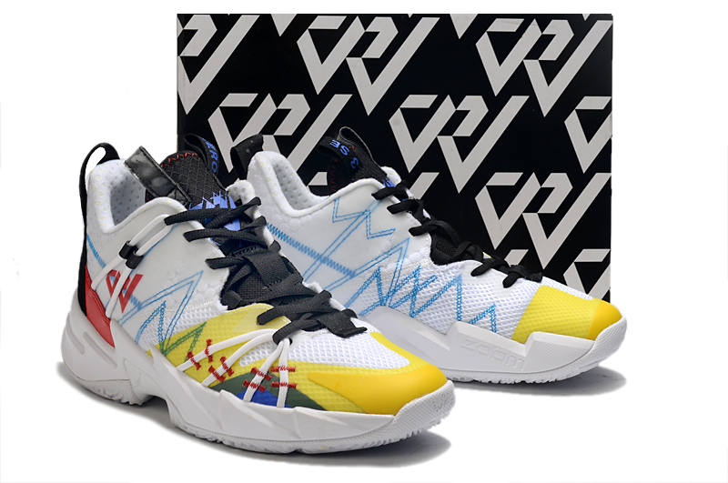Jordan Why Not Zer0.3 Elite White Yellow Black Red Shoes - Click Image to Close